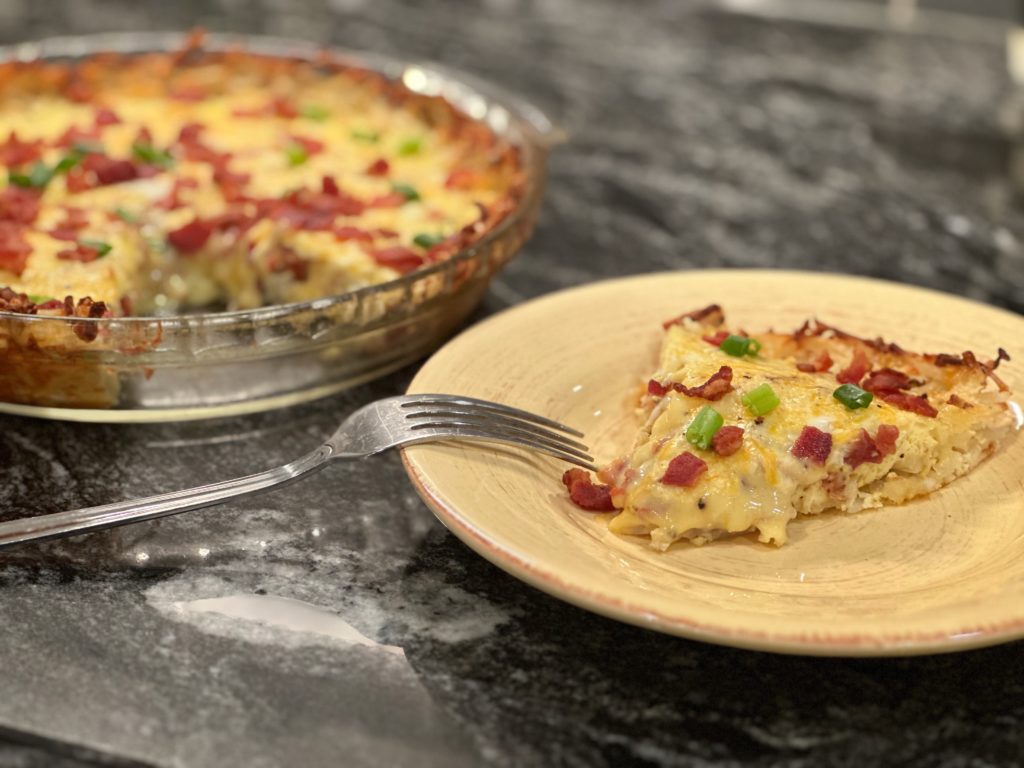 Quicke with smoked sausage