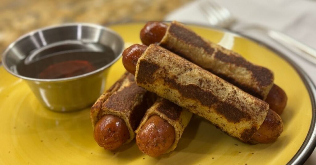 French Toast Roll-Ups with Breakfast Sausage