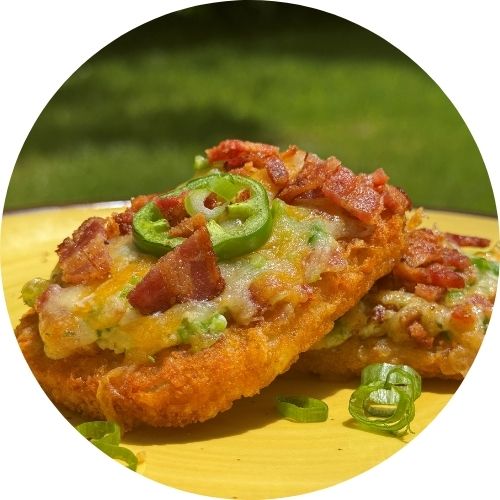 Jalapeño Popper Hashbrowns recipe Kountry Boys Bacon