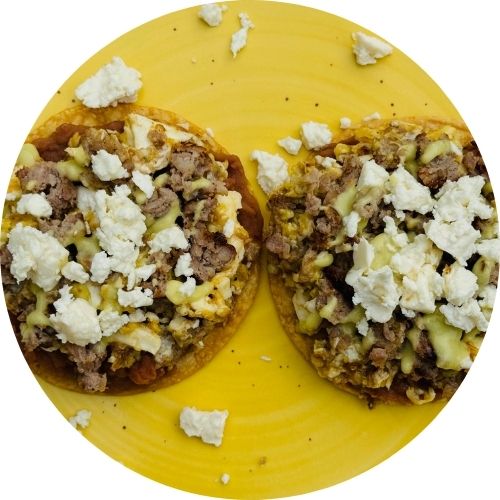Breakfast Sausage Tostadas