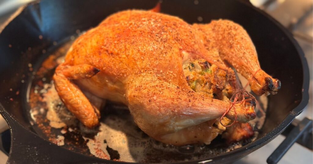 Boudin-Stuffed Roast Chicken
