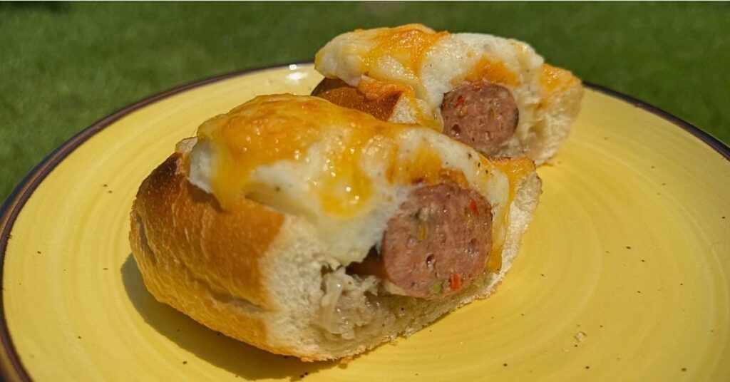 Sausage Bread Boats