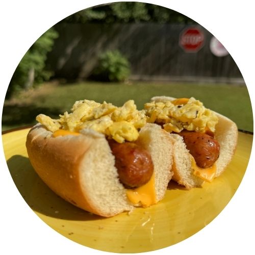 Mini Breakfast Hot Dogs with Skinless Sausage