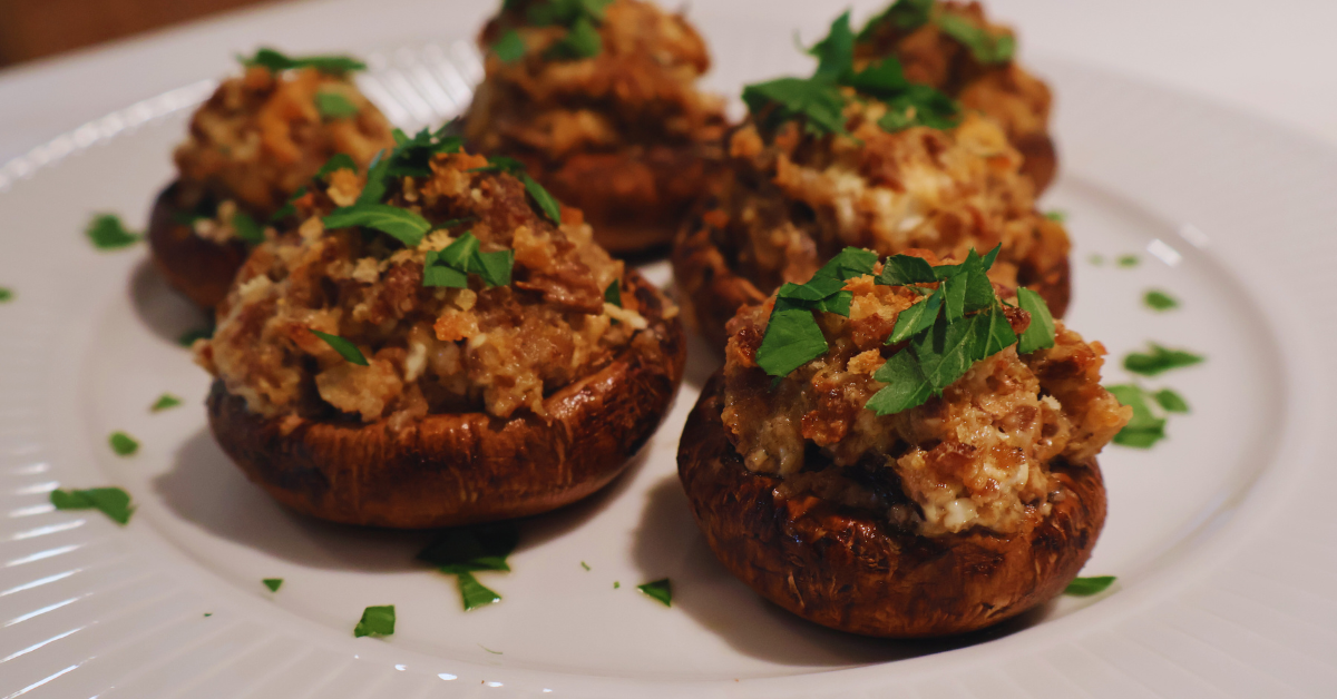 Texas Sausage-Stuffed Mushrooms Recipe | Kountry Boys
