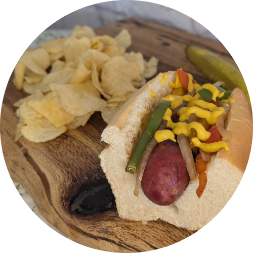 Kountry Boys Beef Sausage & peppers hoagie.