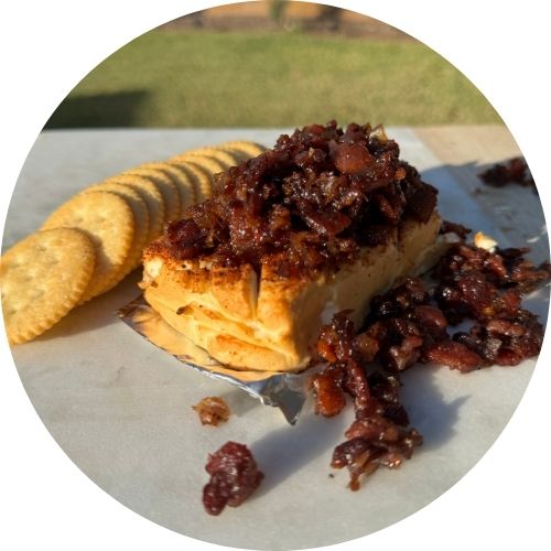 Bacon Jam Over Smoked Cream Cheese