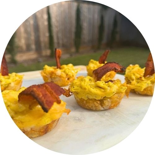 Hashbrown Cups with Bacon