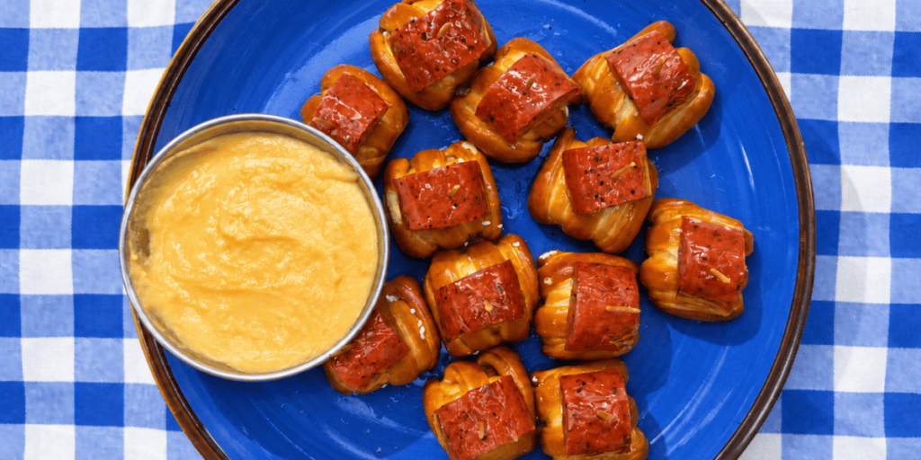 Smoked Sausage Pretzel Bites